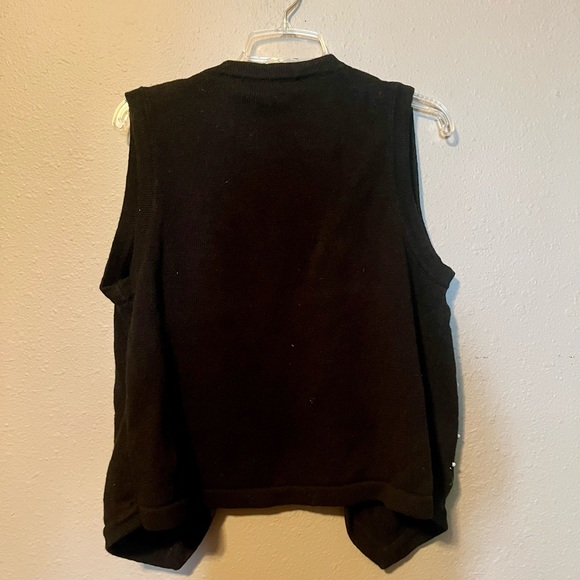 OHI Beaded Christmas Sweater Vest - Picture 5 of 5